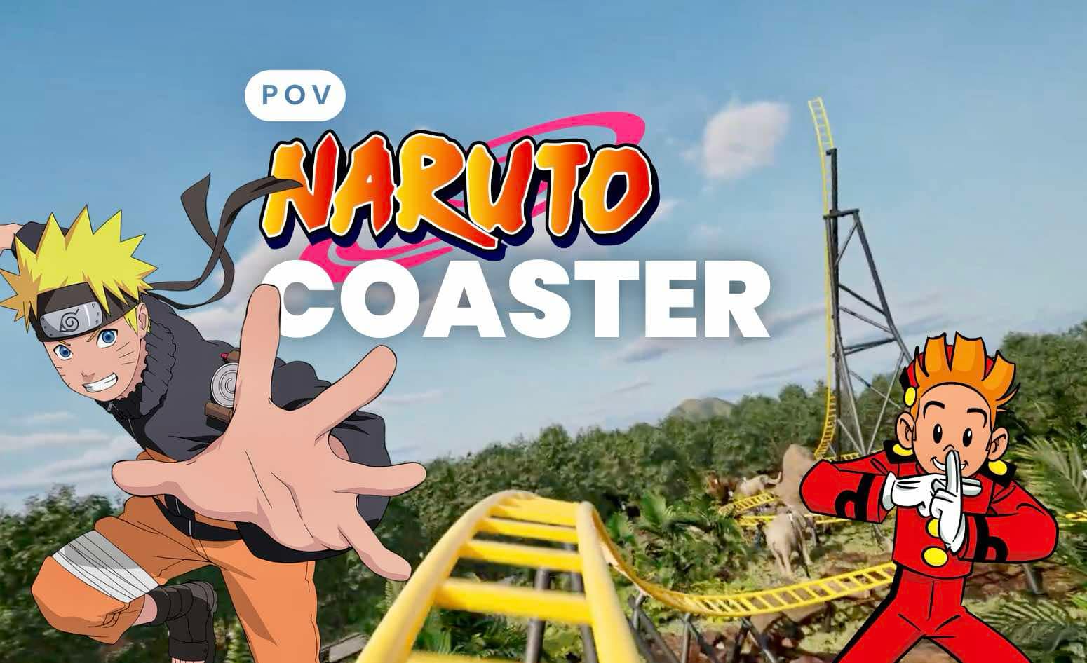 Embarquez à bord du roller coaster Naruto, la nouveauté 2026 du Parc Spirou